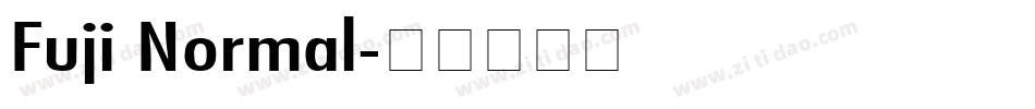 Fuji Normal字体转换